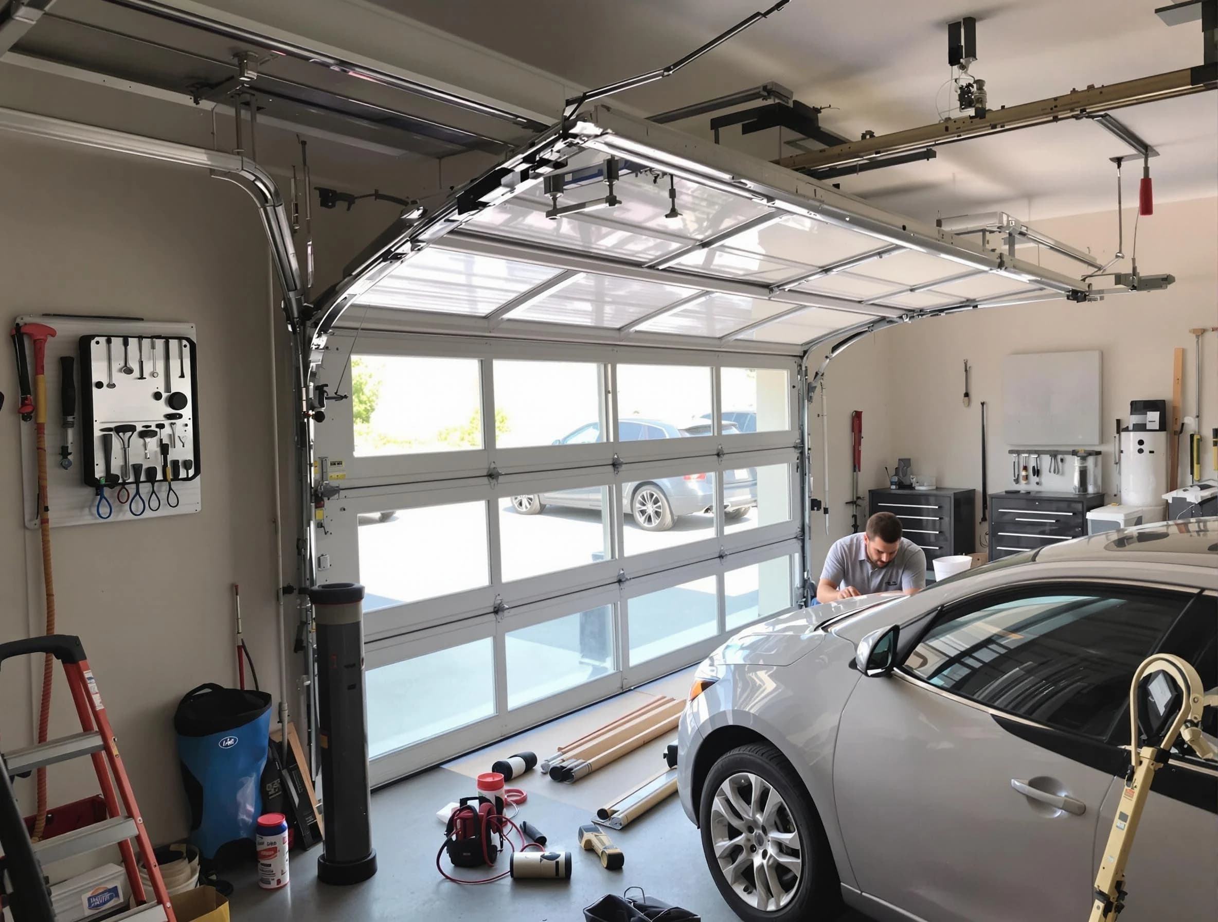 Garage door noise reduction service by El Reno Garage Door Repair in El Reno