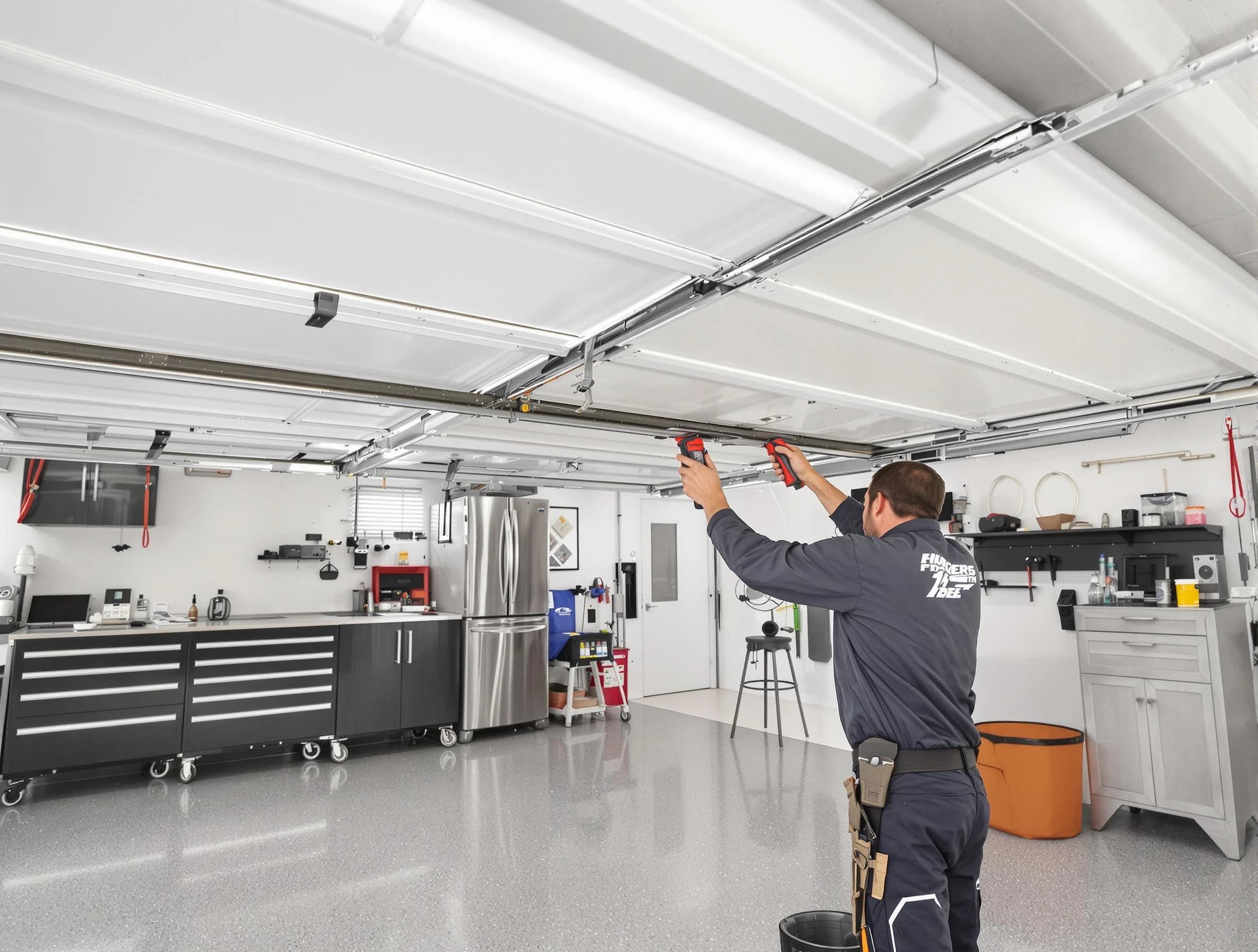 Overhead garage door repair service by El Reno Garage Door Repair in El Reno