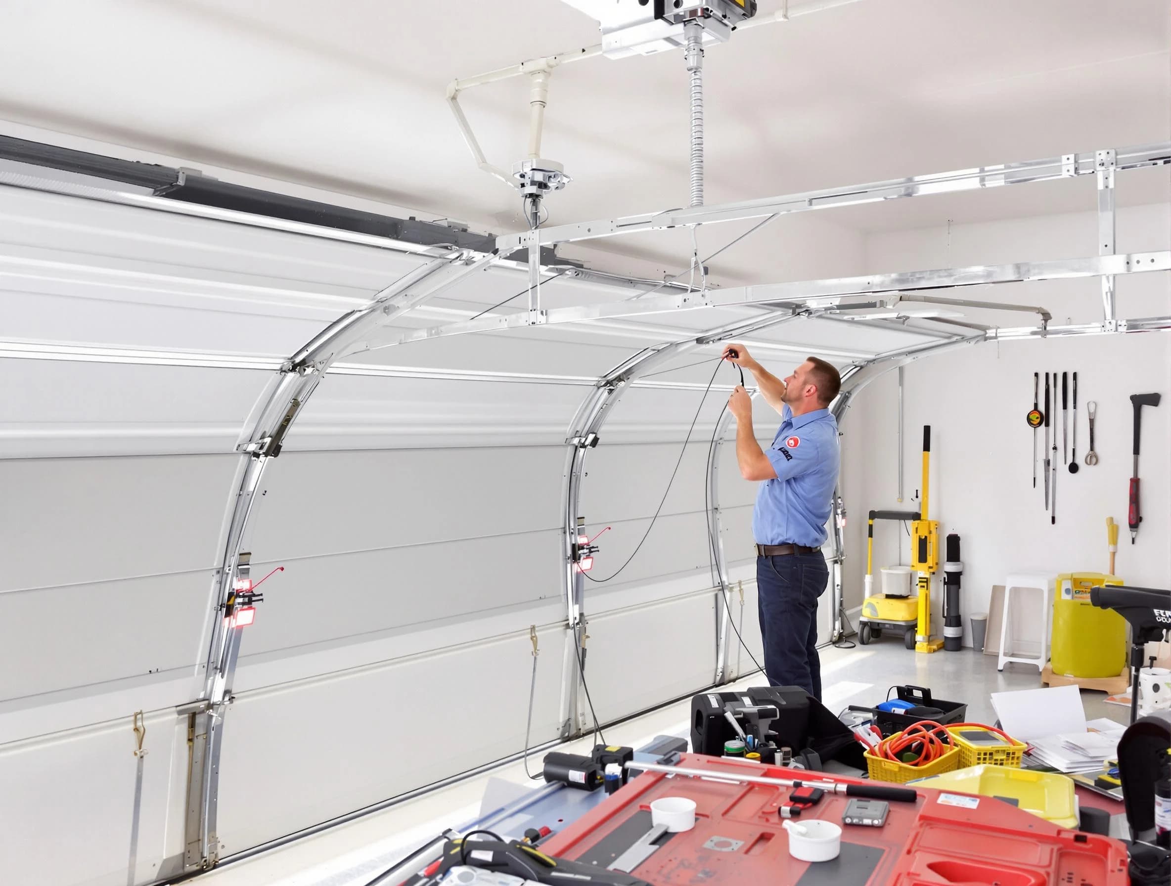 Garage door cable repair service by El Reno Garage Door Repair in El Reno