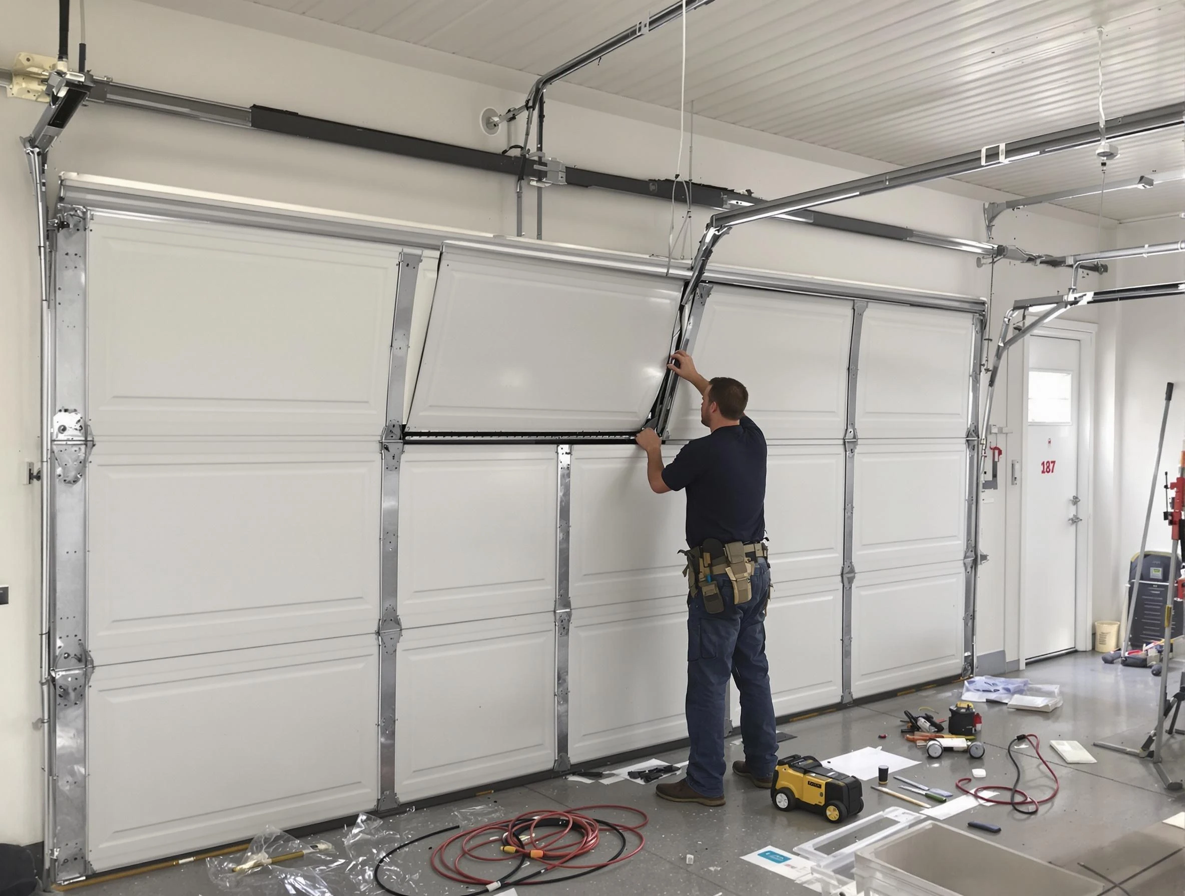 Garage Door Section Replacement in El Reno