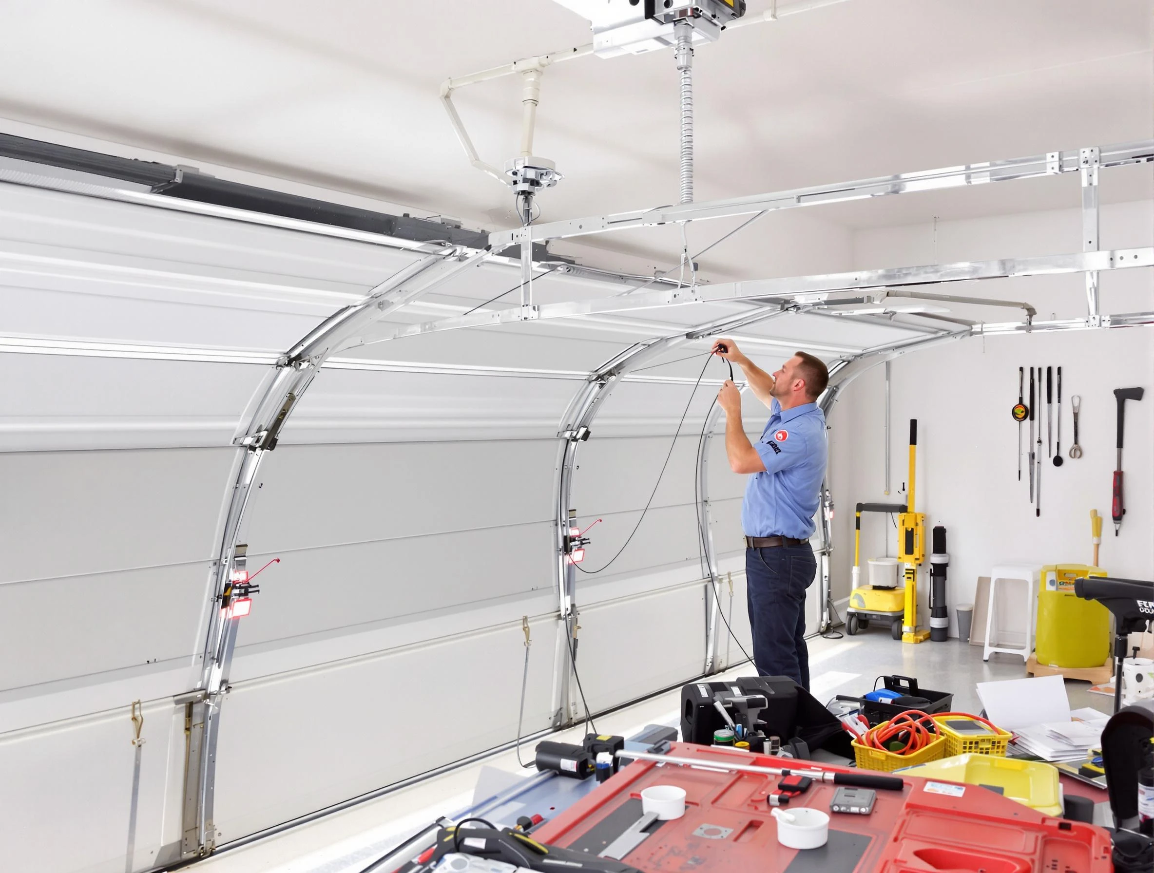 Garage door cable repair service by El Reno Garage Door Repair in El Reno