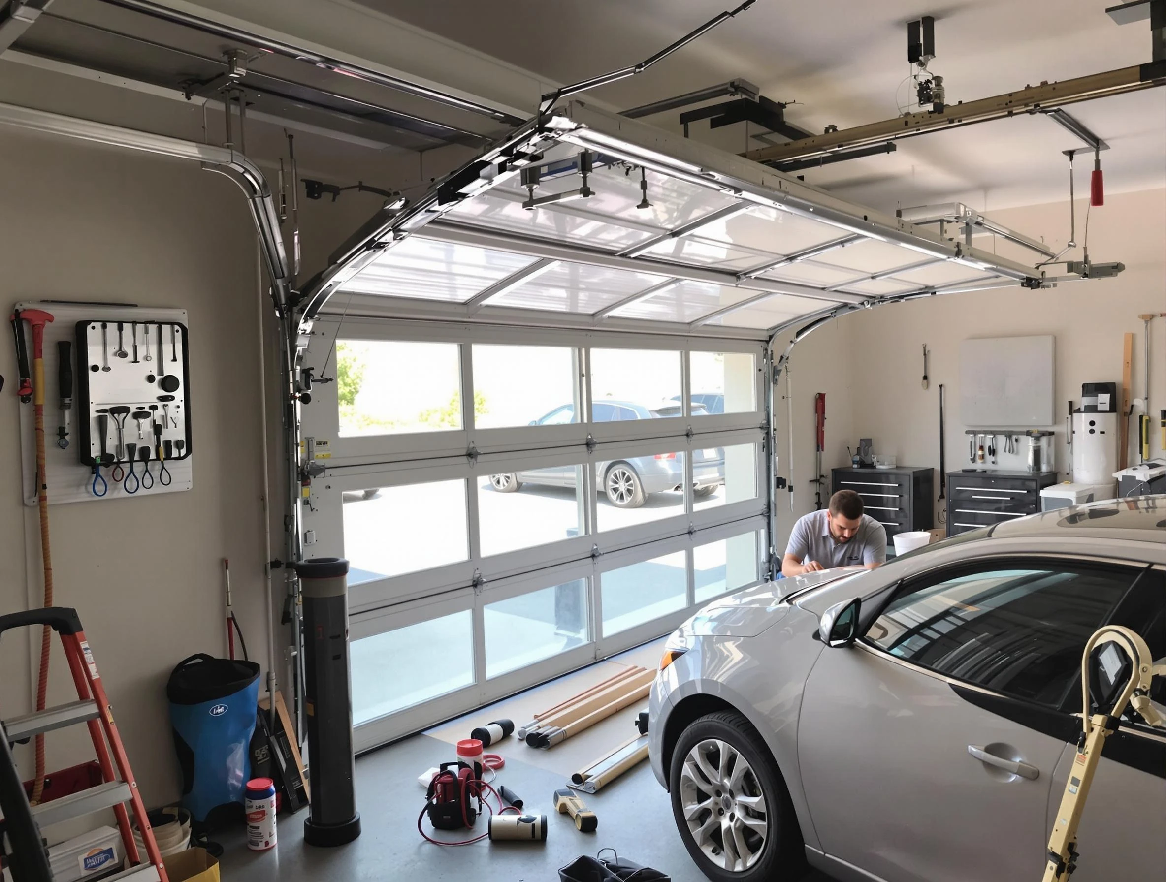 Garage door noise reduction service by El Reno Garage Door Repair in El Reno